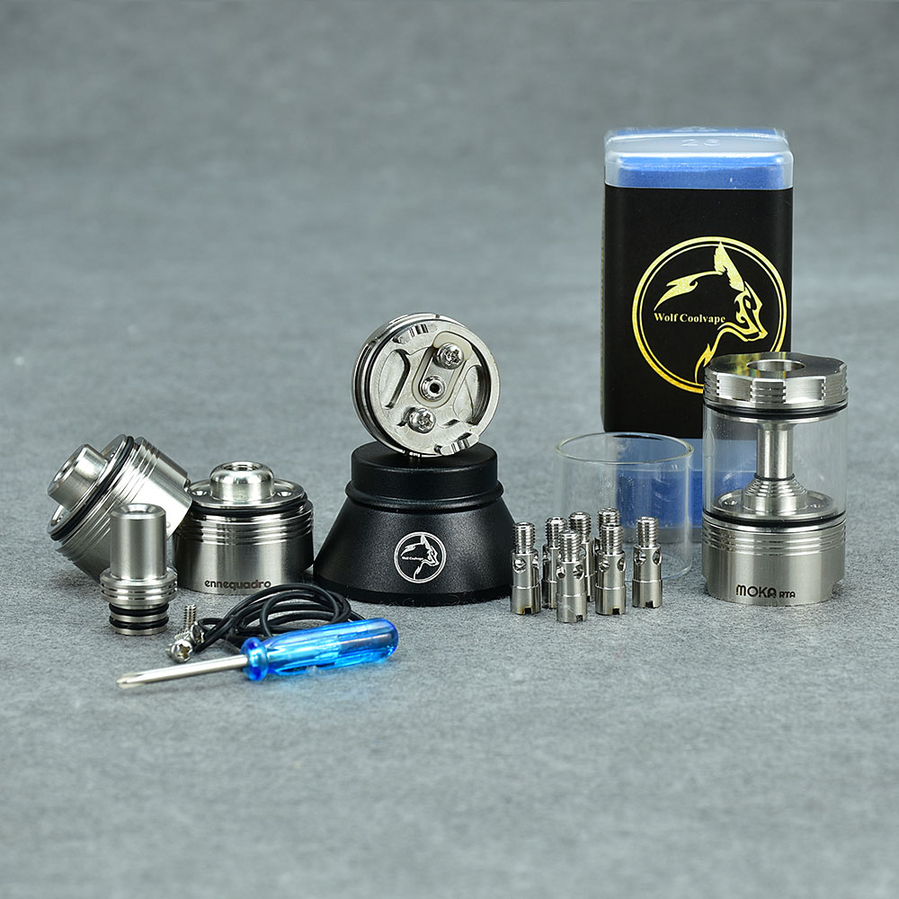 Wolfcoolvape Moka mtl RTA Atom - Vaping Air avaliação e preço