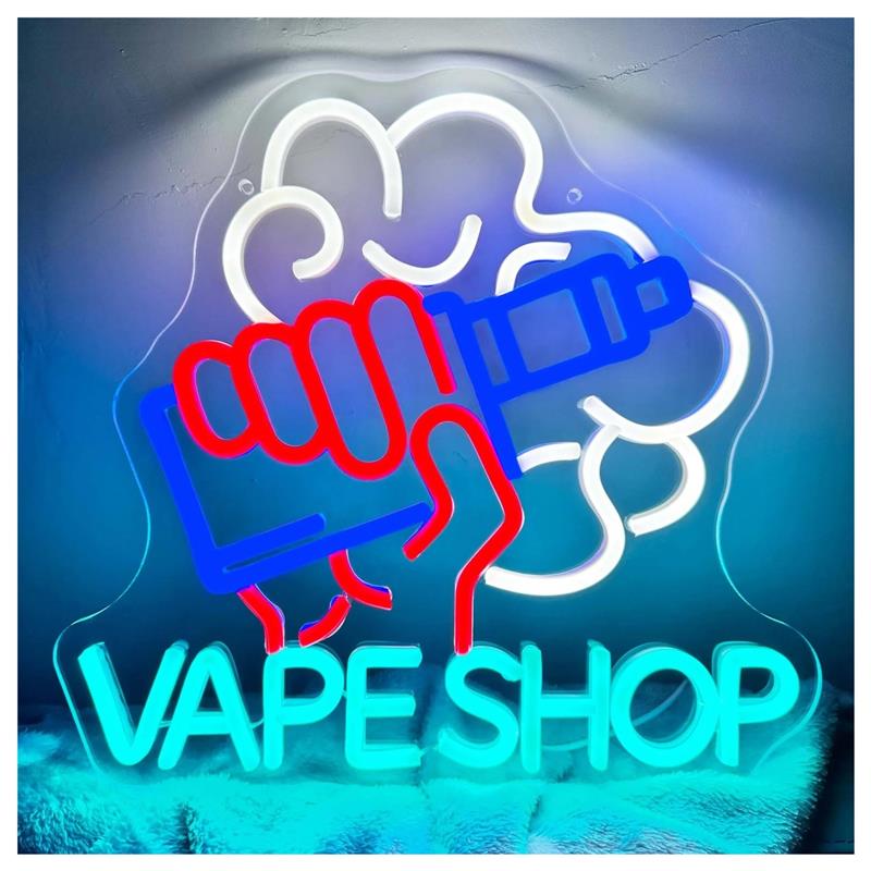 Letreiro Neon de Vape Shop com - Vaping Store avaliação e preço